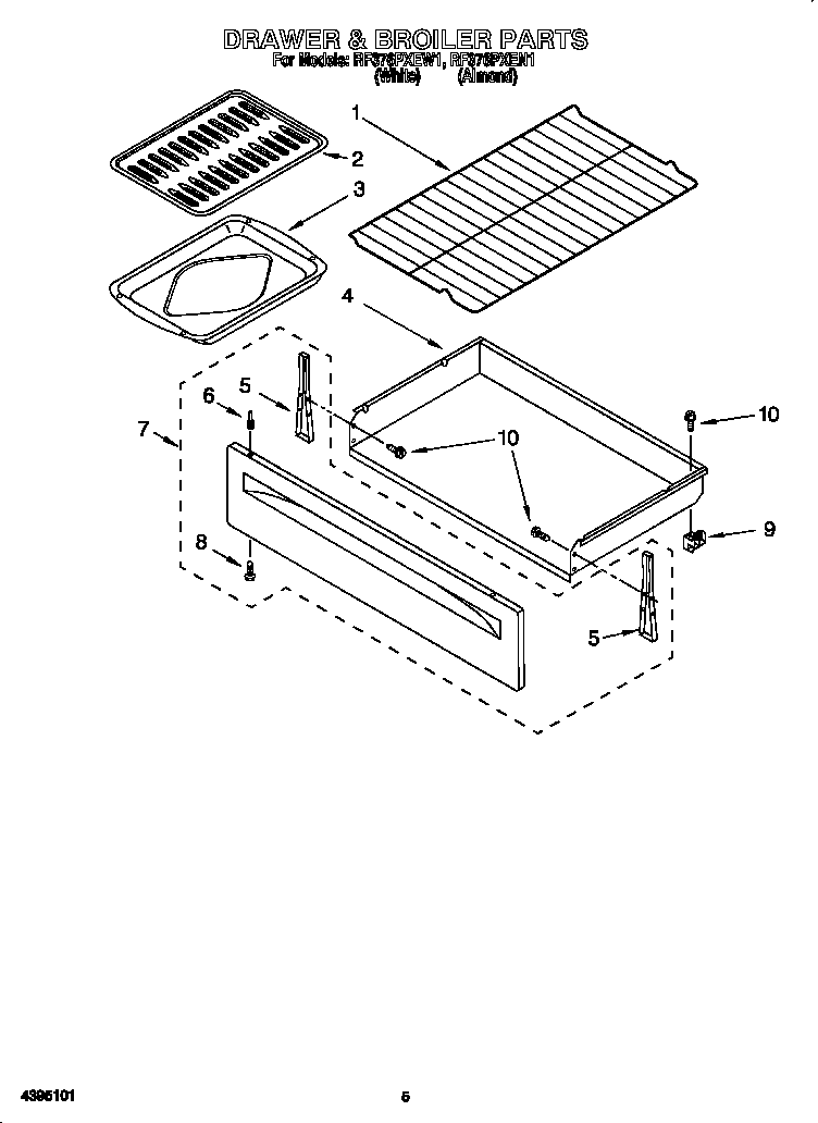 DRAWER AND BROILER