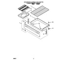Whirlpool RF376PXEN1 drawer and broiler diagram