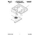 Whirlpool RF376PXEQ1 cooktop diagram