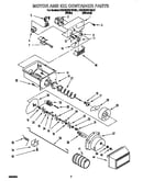 Motor and ice container