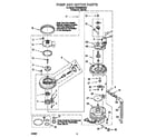 Whirlpool 7DU900PCDQ2 pump and motor diagram