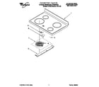 Whirlpool RF386PXEQ0 cooktop diagram