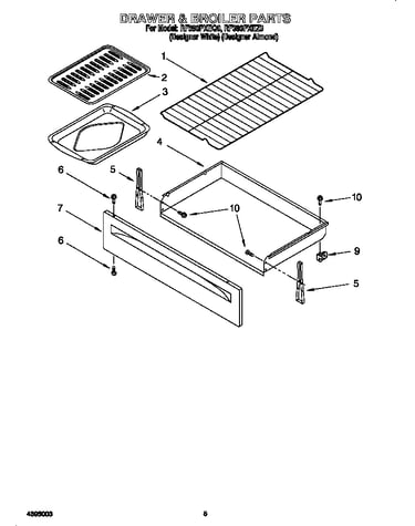 Drawer and broiler