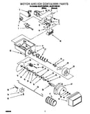 Motor and ice container