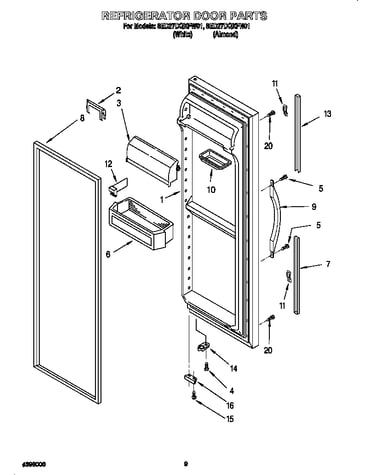 Refrigerator door