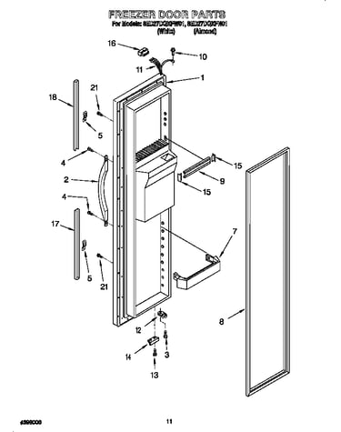 Freezer door