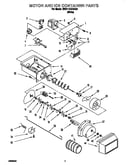 Motor and ice container