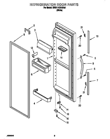 Refrigerator door