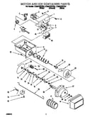 Motor and ice container