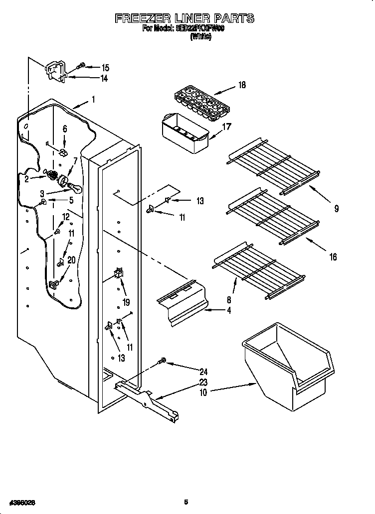 Freezer liner