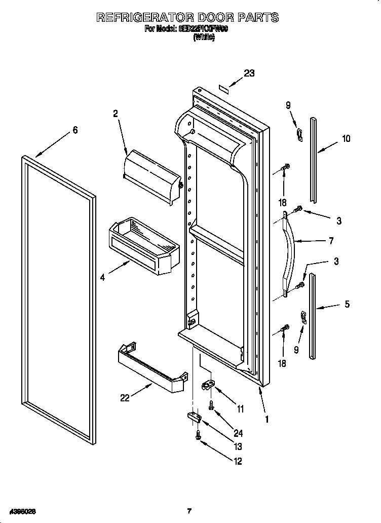 Refrigerator door