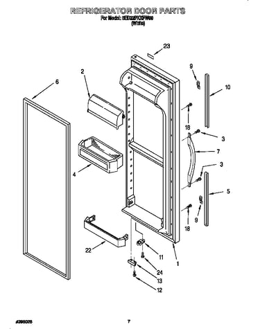 Refrigerator door