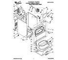Whirlpool LEC8858EZ2 cabinet diagram