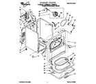 Whirlpool LER8858EQ2 cabinet diagram