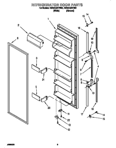 Refrigerator door