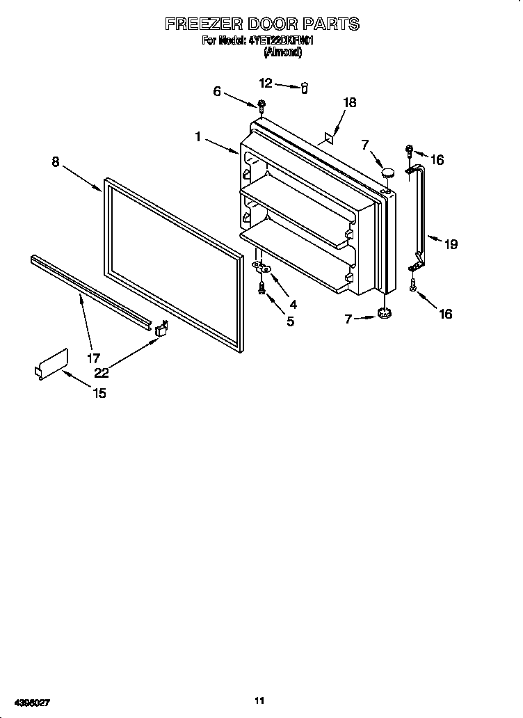 Freezer door