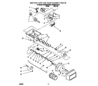 KitchenAid KSCS27QFAL01 motor and ice container diagram