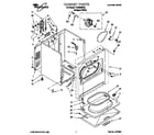 Whirlpool LER5848EQ5 cabinet diagram
