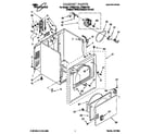 Whirlpool LER8857EZ2 cabinet diagram