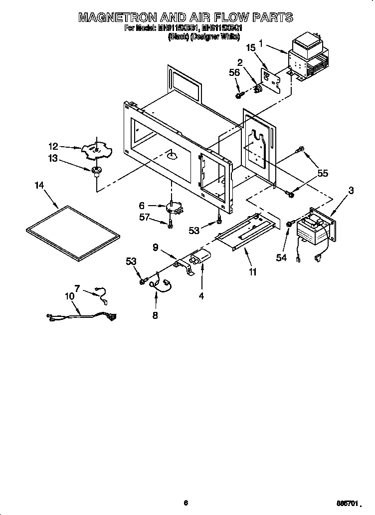 Magnetron and air flow