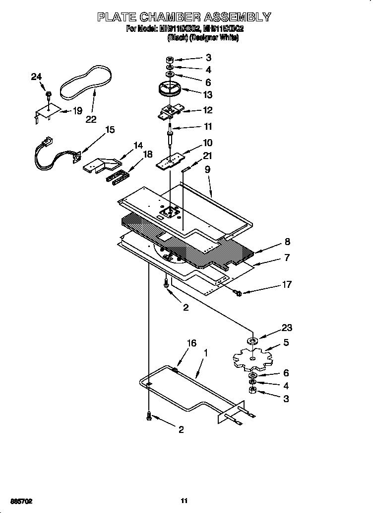 Plate chamber assembly