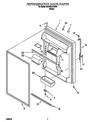 Refrigerator door