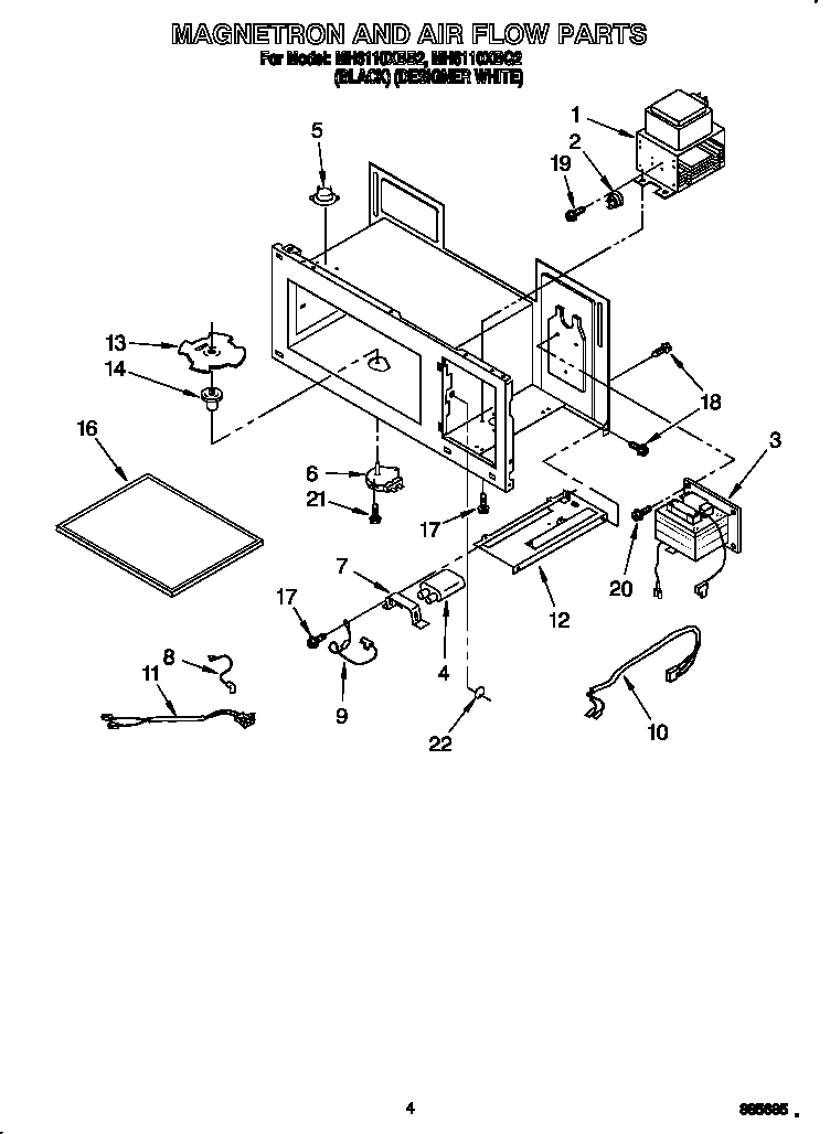 Magnetron and air flow