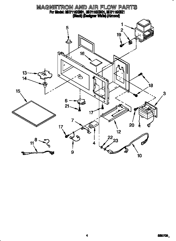 Magnetron and air flow