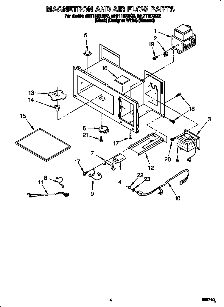 Magnetron and air flow