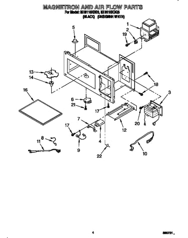 Magnetron and air flow