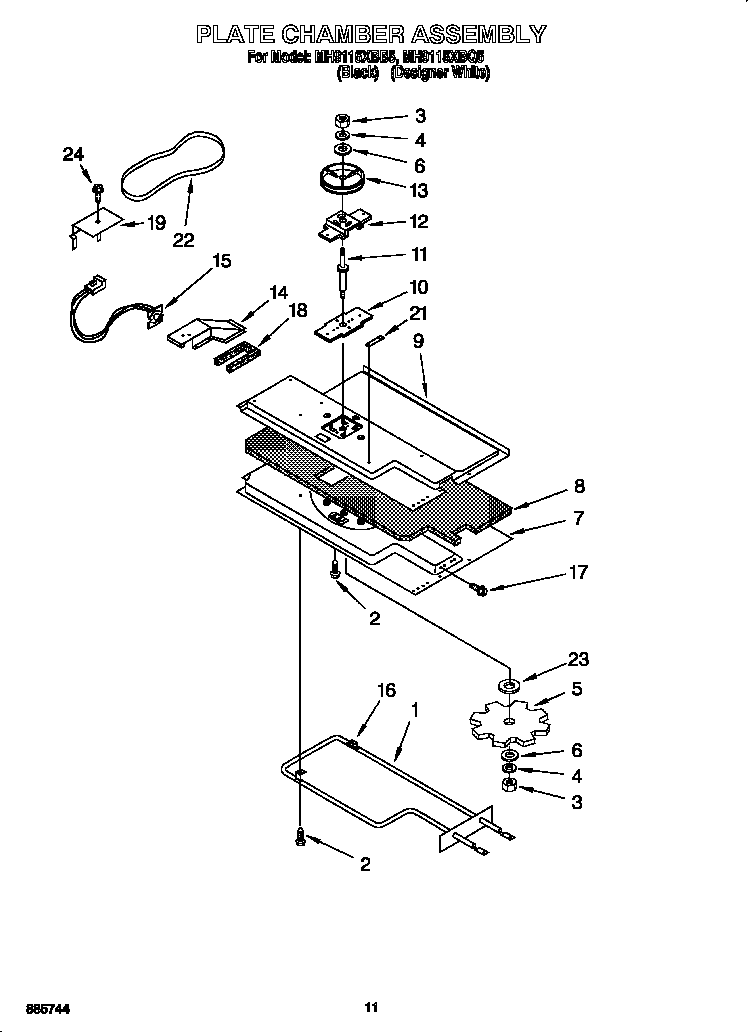 Plate chamber assembly