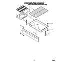 Whirlpool GS395LEGB0 drawer and broiler diagram