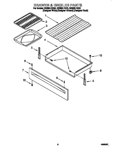 Drawer and broiler