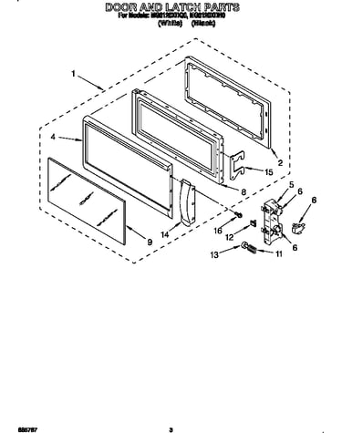 Door and latch