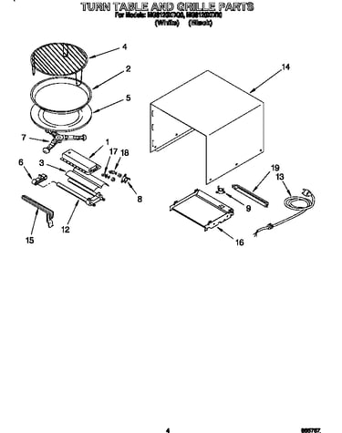 Turn table and grille