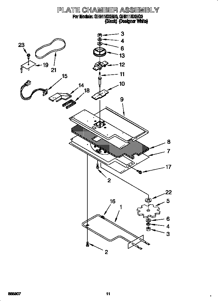Plate chamber assembly