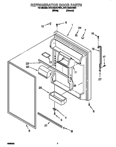 Refrigerator door