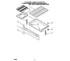Whirlpool RF325PXGZ0 drawer & broiler diagram