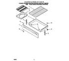 Whirlpool RF385PXGB0 drawer & broiler diagram