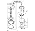 Whirlpool LSR7233EZ1 agitator, basket and tub diagram