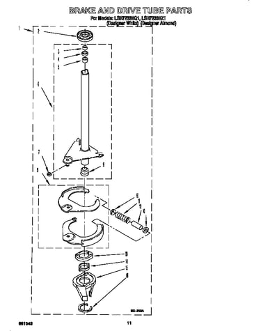 Brake and drive tube