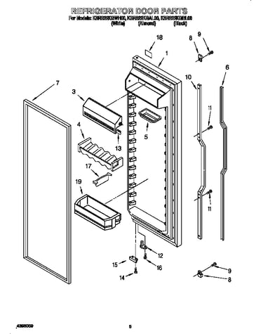 Refrigerator door
