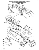 Motor and ice container