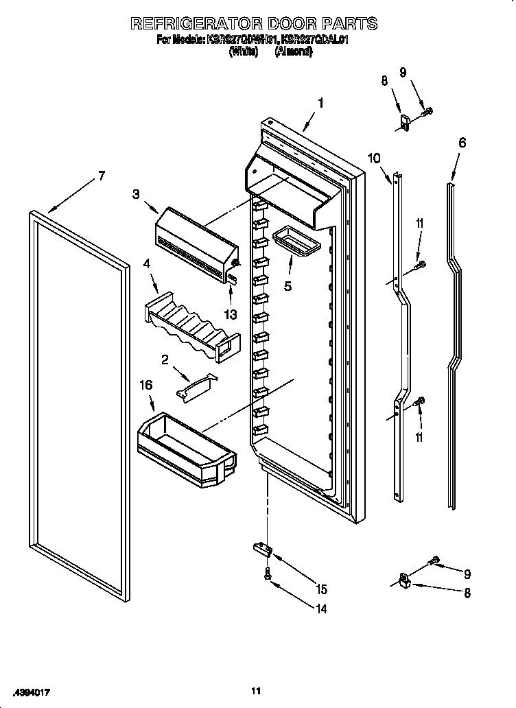 Refrigerator door