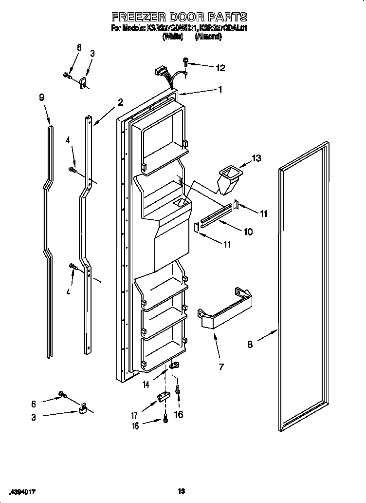 Freezer door