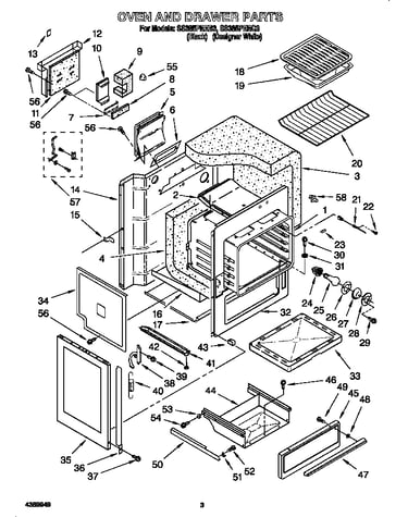 Oven and drawer