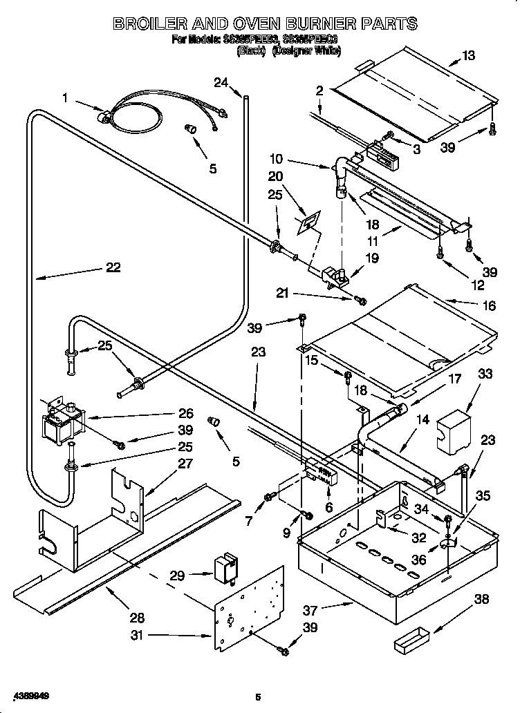 Broiler and oven burner