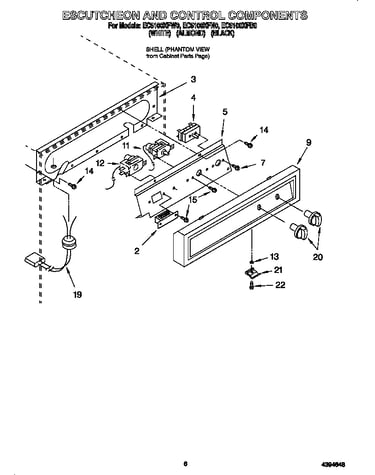 Escutcheon and control components