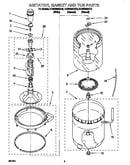 Agitator, basket and tub