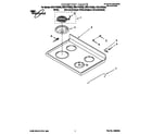 Whirlpool RF377PXGN0 cooktop diagram